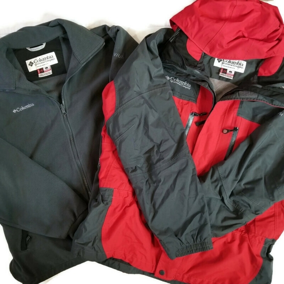 Columbia Other - 2 for 1! COLUMBIA Titanium shell coat & OmniTherm base jacket L